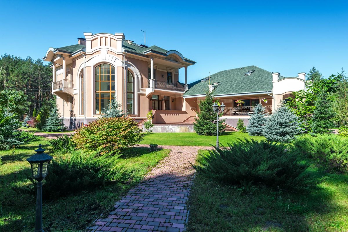 Stately mansion with custom windows